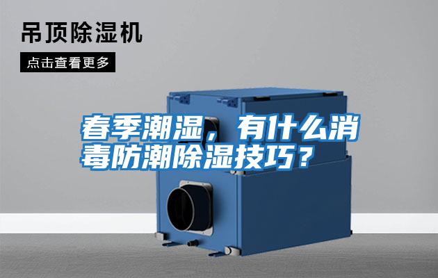 春季潮濕,有什么消毒防潮除濕技巧?