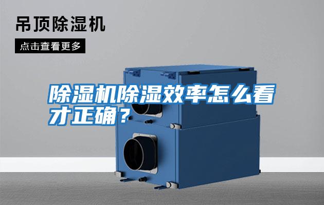 除濕機除濕效率怎么看才正確?
