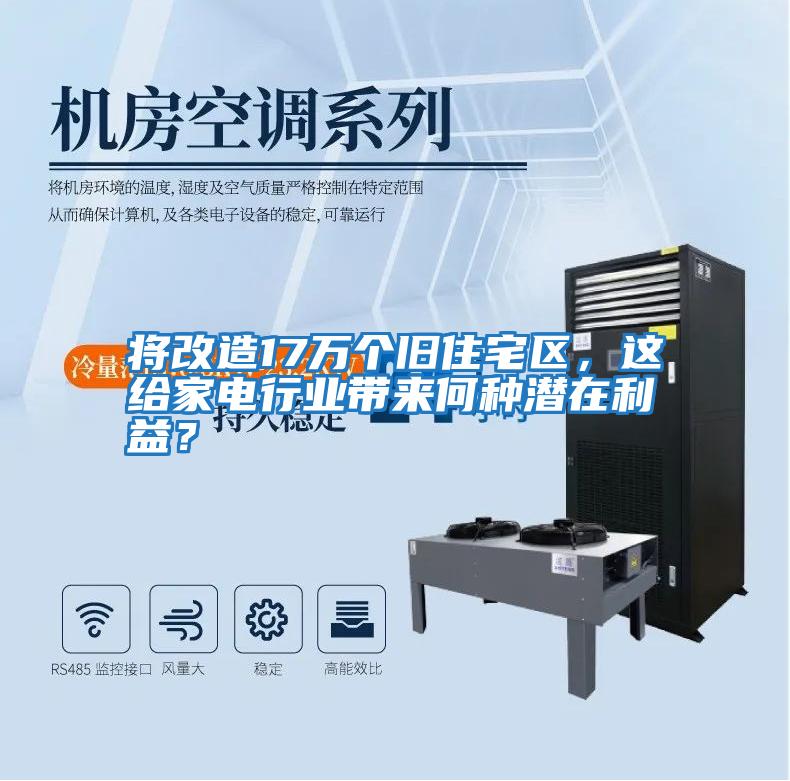 將改造17萬(wàn)個(gè)舊住宅區(qū),這給家電行業(yè)帶來(lái)何種潛在利益?