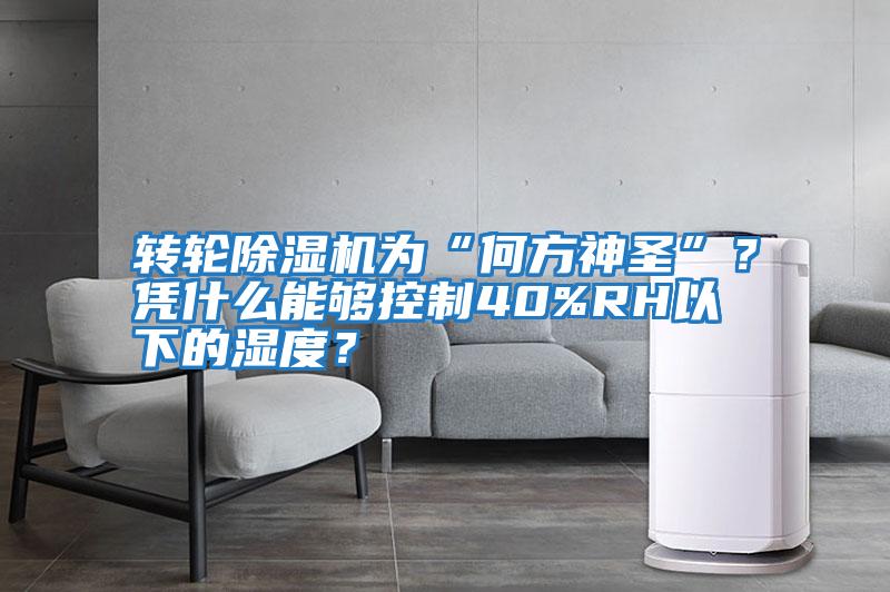 轉(zhuǎn)輪除濕機(jī)為“何方神圣”？憑什么能夠控制40%RH以下的濕度？