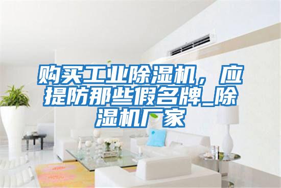 購買工業除濕機，應提防那些假名牌_除濕機廠家