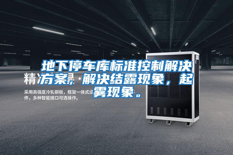 地下停車庫標準控制解決方案,解決結露現(xiàn)象,起霧現(xiàn)象。