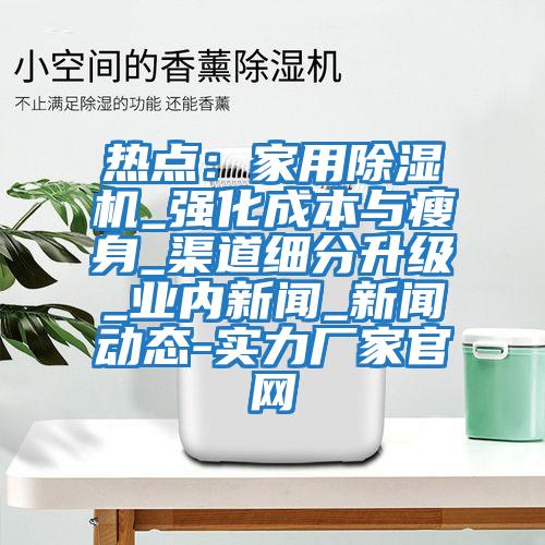熱點：家用除濕機_強化成本與瘦身_渠道細(xì)分升級_業(yè)內(nèi)新聞_新聞動態(tài)-實力廠家官網(wǎng)