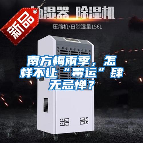 南方梅雨季，怎樣不讓“霉運”肆無忌憚？