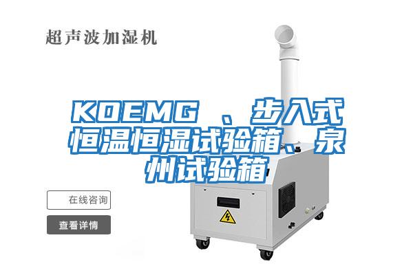 KOEMG 、步入式恒溫恒濕試驗箱、泉州試驗箱