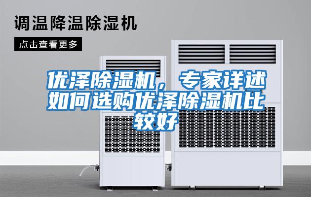 優澤除濕機，專家詳述如何選購優澤除濕機比較好