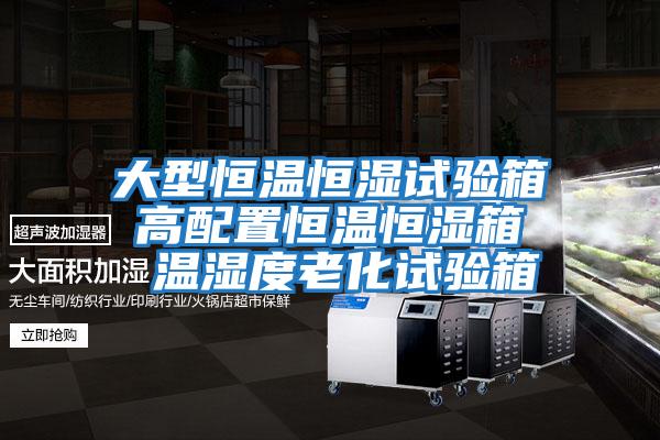 大型恒溫恒濕試驗箱 高配置恒溫恒濕箱 溫濕度老化試驗箱