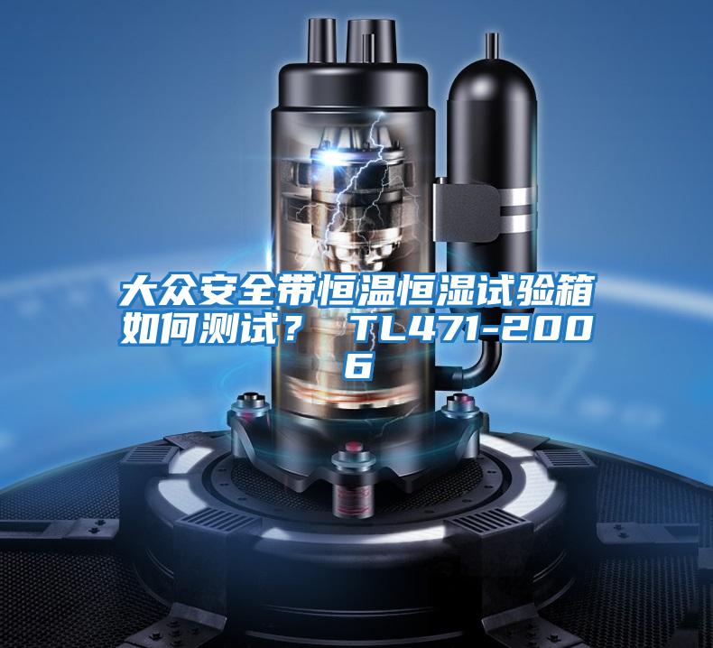 大眾安全帶恒溫恒濕試驗(yàn)箱如何測(cè)試？ TL471-2006