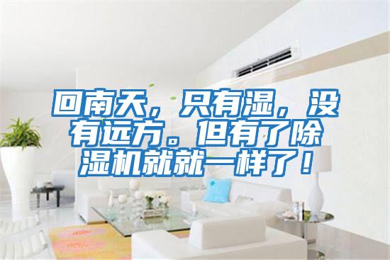 回南天，只有濕，沒有遠方。但有了除濕機就就一樣了！