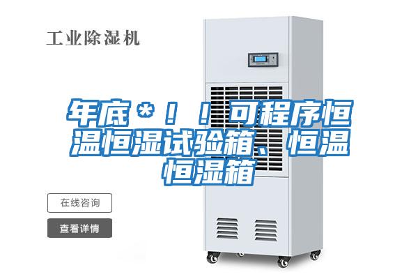 年底*!!可程序恒溫恒濕試驗箱、恒溫恒濕箱