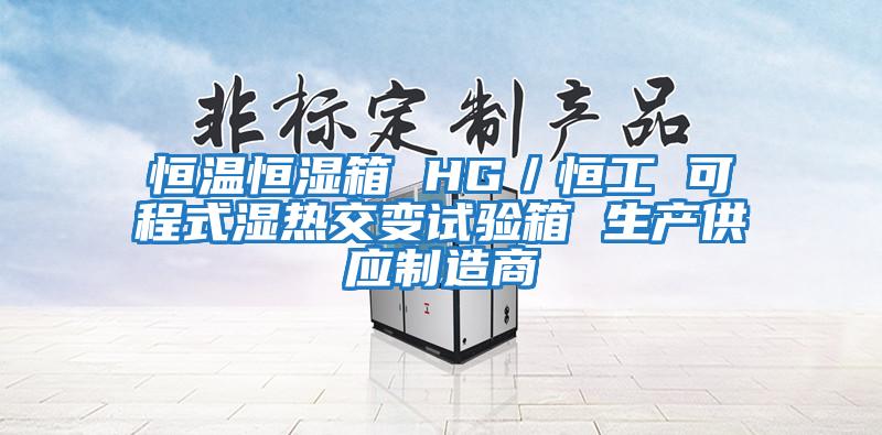 恒溫恒濕箱 HG／恒工 可程式濕熱交變試驗箱 生產供應制造商