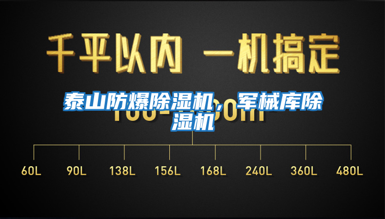 泰山防爆除濕機，軍械庫除濕機