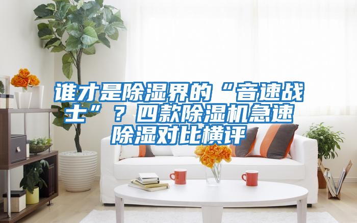 誰(shuí)才是除濕界的“音速戰(zhàn)士”？四款除濕機(jī)急速除濕對(duì)比橫評(píng)