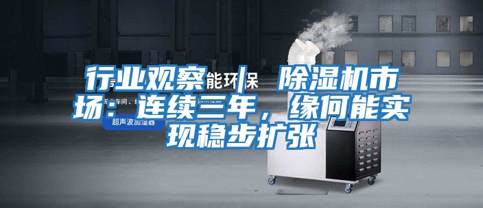 行業(yè)觀察 ｜ 除濕機(jī)市場：連續(xù)三年，緣何能實(shí)現(xiàn)穩(wěn)步擴(kuò)張