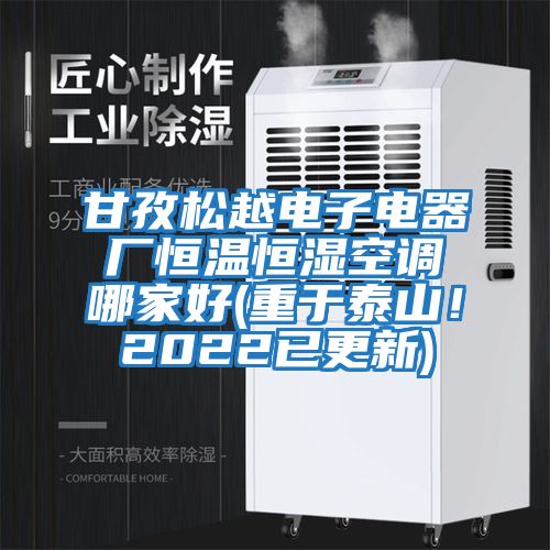 甘孜松越電子電器廠恒溫恒濕空調(diào)哪家好(重于泰山!2022已更新)
