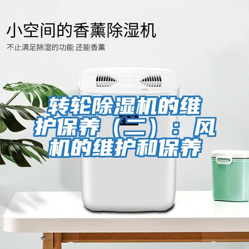 轉輪除濕機的維護保養(二):風機的維護和保養
