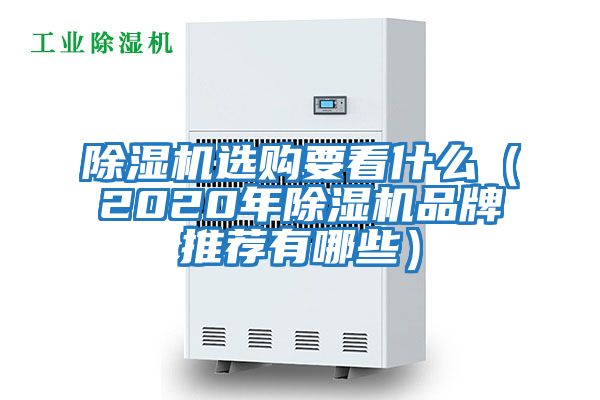 除濕機(jī)選購要看什么(2020年除濕機(jī)品牌推薦有哪些)